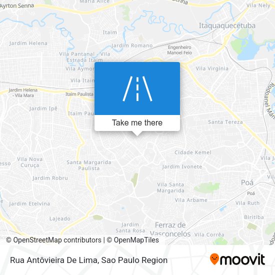 Rua Antôvieira De Lima map