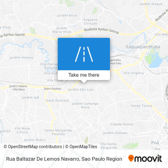 Rua Baltazar De Lemos Navarro map