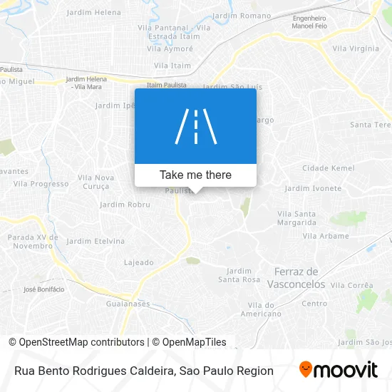 Rua Bento Rodrigues Caldeira map