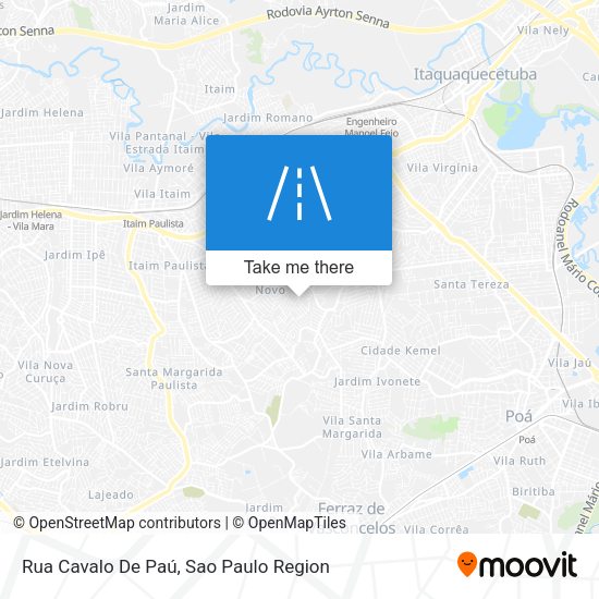 Rua Cavalo De Paú map