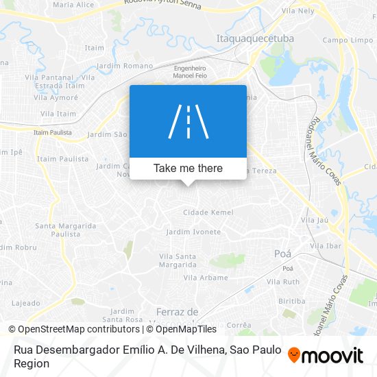 Mapa Rua Desembargador Emílio A. De Vilhena