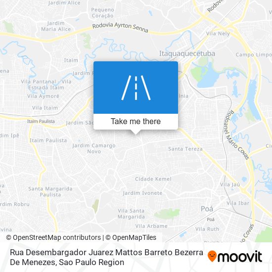 Mapa Rua Desembargador Juarez Mattos Barreto Bezerra De Menezes