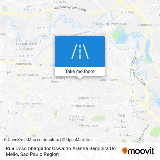 Rua Desembargador Oswaldo Aranha Bandeira De Mello map