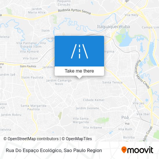 Rua Do Espaço Ecológico map