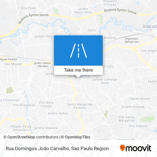 Mapa Rua Domingos João Carvalho