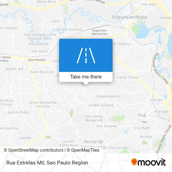 Rua Estrelas Mil map