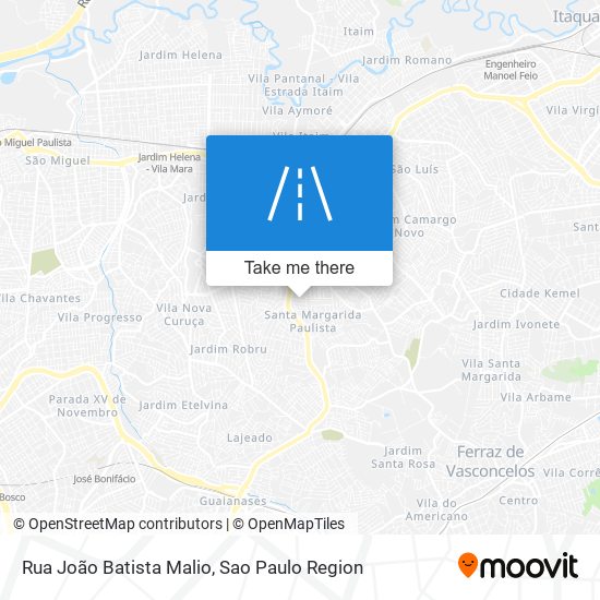 Rua João Batista Malio map