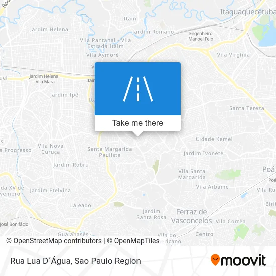 Rua Lua D´Água map