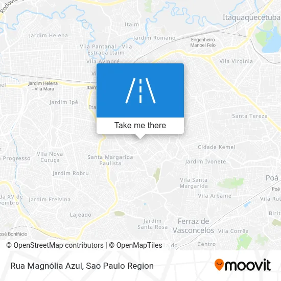 Rua Magnólia Azul map