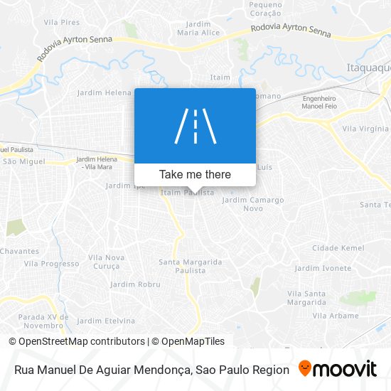 Mapa Rua Manuel De Aguiar Mendonça