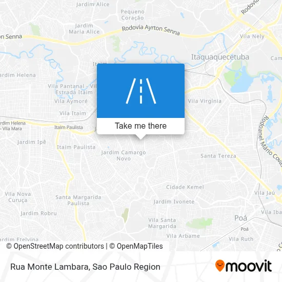 Rua Monte Lambara map