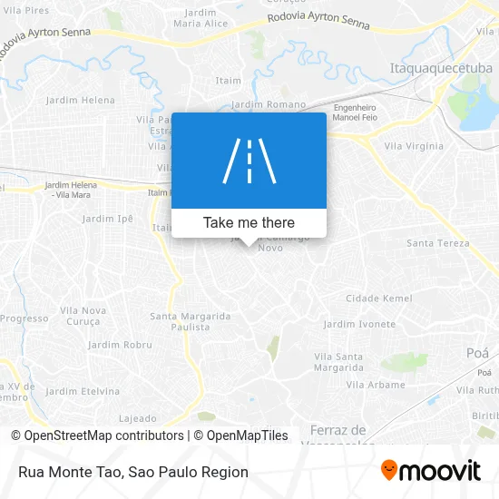Rua Monte Tao map