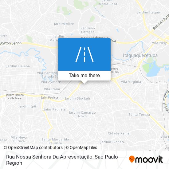 Mapa Rua Nossa Senhora Da Apresentação