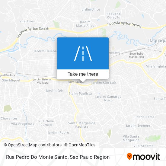 Mapa Rua Pedro Do Monte Santo
