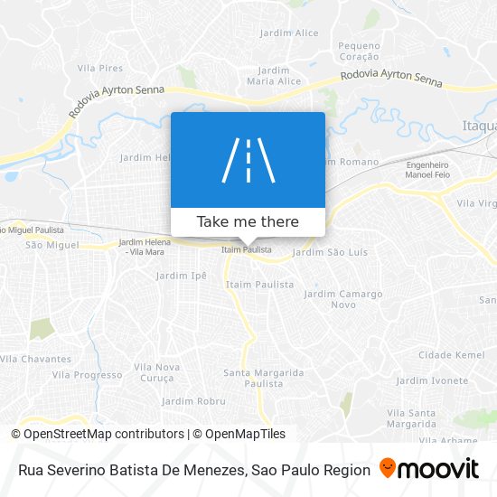 Mapa Rua Severino Batista De Menezes