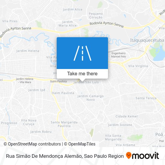 Rua Simão De Mendonça Alemão map