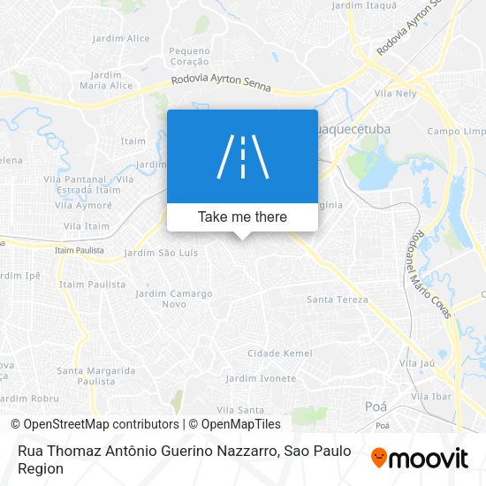 Rua Thomaz Antônio Guerino Nazzarro map