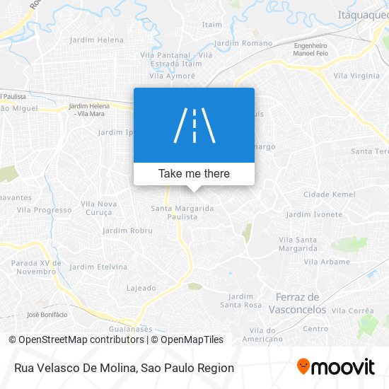 Mapa Rua Velasco De Molina