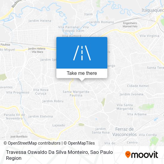 Travessa Oswaldo Da Silva Monteiro map