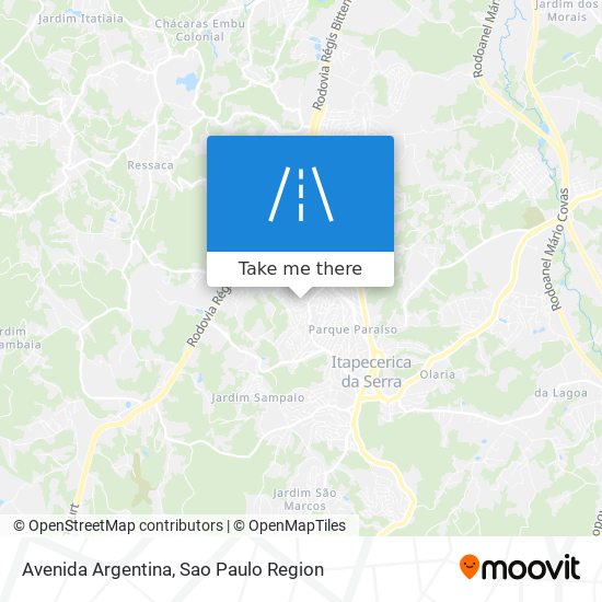 Mapa Avenida Argentina