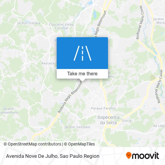 Avenida Nove De Julho map