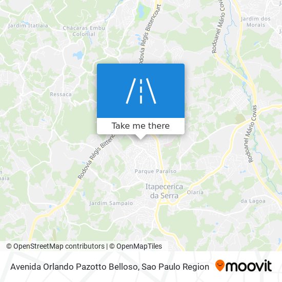 Avenida Orlando Pazotto Belloso map