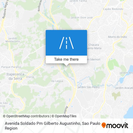 Avenida Soldado Pm Gilberto Augustinho map