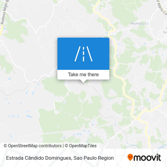 Estrada Cândido Domingues map