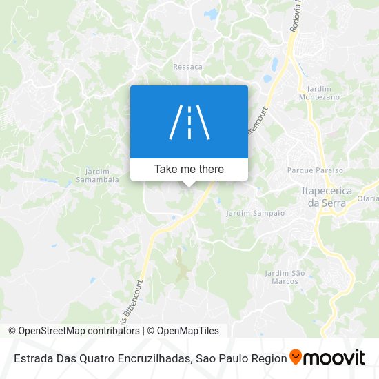 Estrada Das Quatro Encruzilhadas map