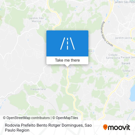 Rodovia Prefeito Bento Rotger Domingues map