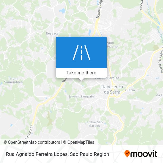 Rua Agnaldo Ferreira Lopes map