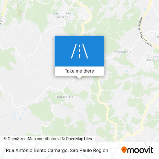 Rua Antônio Bento Camargo map