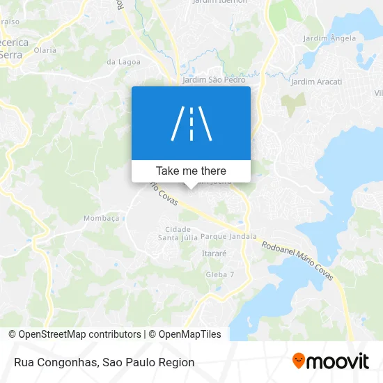 Rua Congonhas map