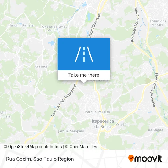 Rua Coxim map