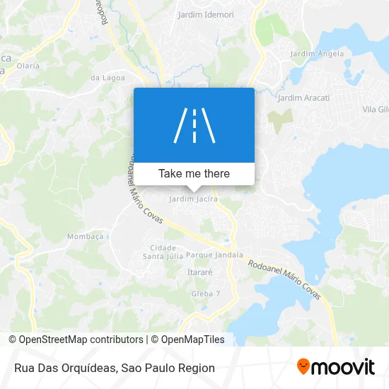 Rua Das Orquídeas map