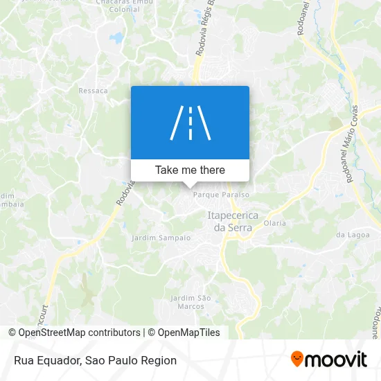 Rua Equador map