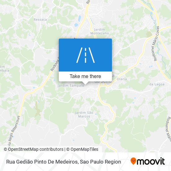 Mapa Rua Gedião Pinto De Medeiros