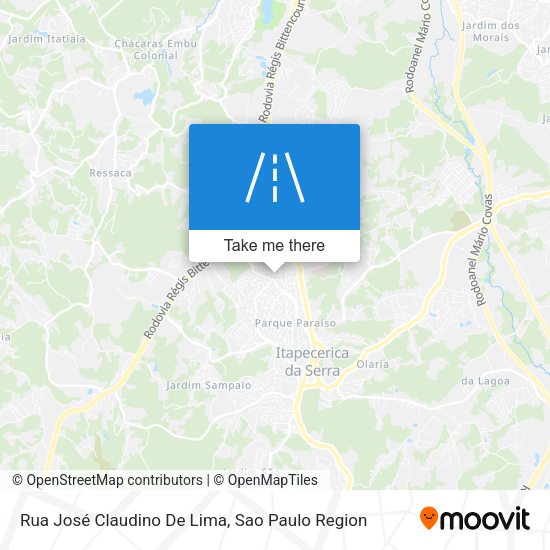 Rua José Claudino De Lima map