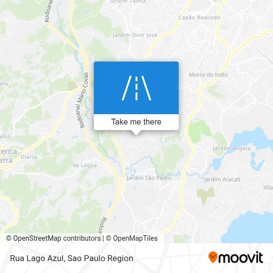 Rua Lago Azul map
