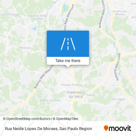 Mapa Rua Neide Lopes De Moraes