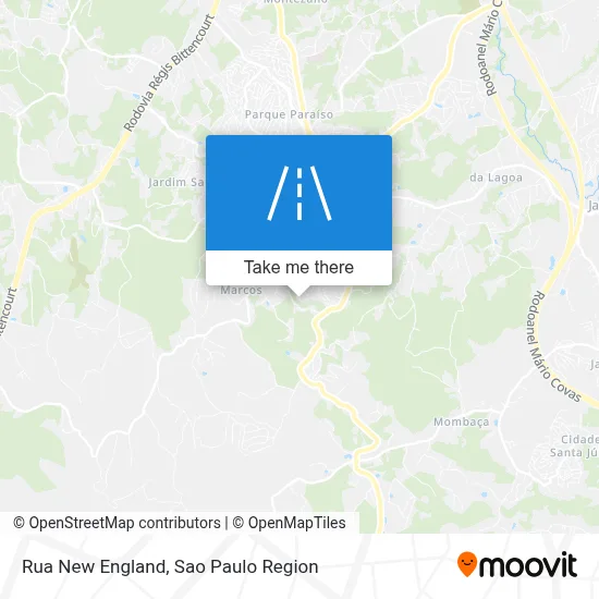 Rua New England map