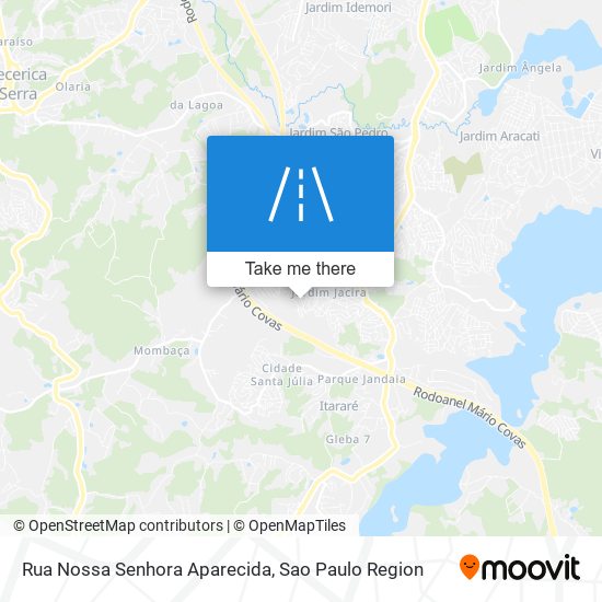 Mapa Rua Nossa Senhora Aparecida