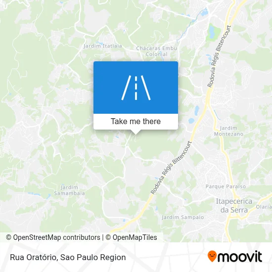 Rua Oratório map