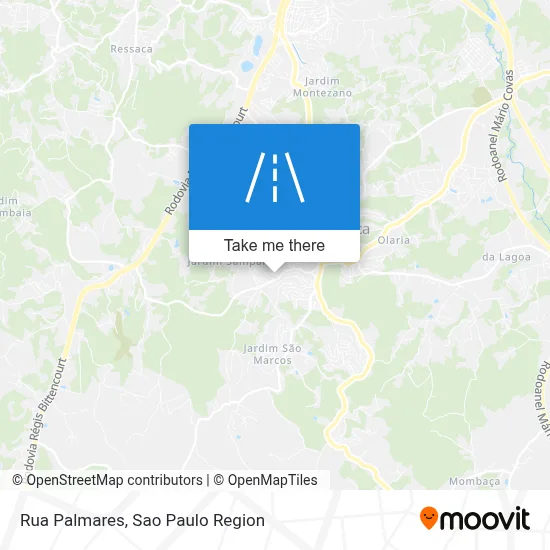 Rua Palmares map