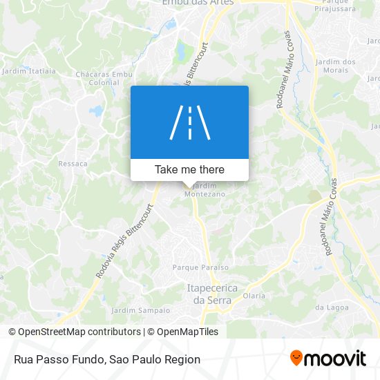 Mapa Rua Passo Fundo