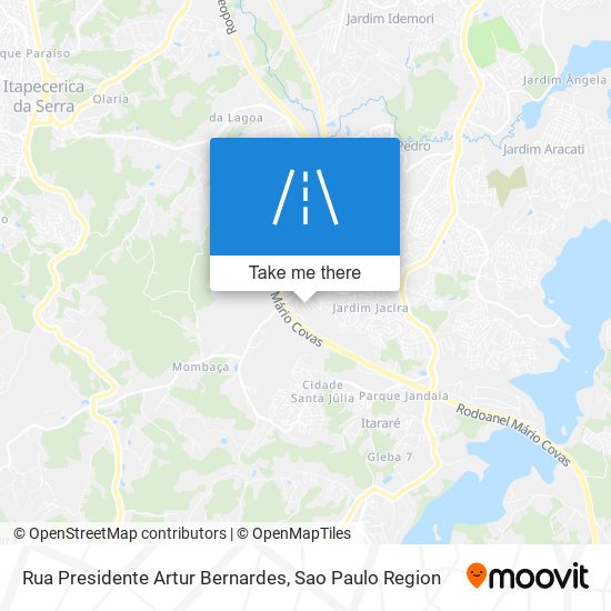 Rua Presidente Artur Bernardes map