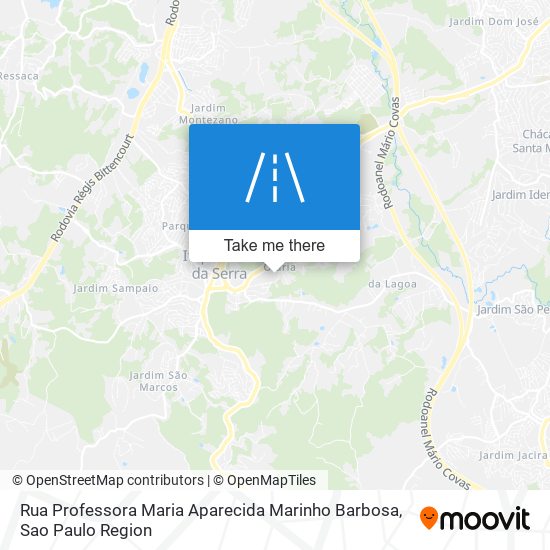 Mapa Rua Professora Maria Aparecida Marinho Barbosa