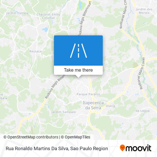 Mapa Rua Ronaldo Martins Da Silva