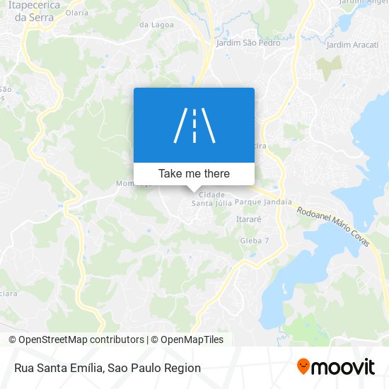 Rua Santa Emília map