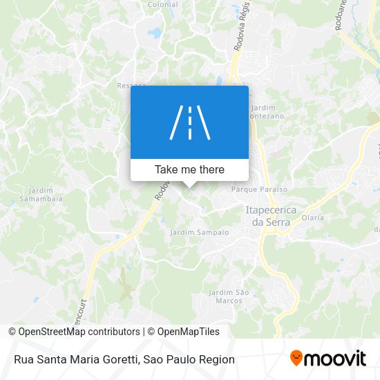 Rua Santa Maria Goretti map